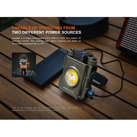 Fenix CL27R Multifunction Outdoor Lantern Wild Green