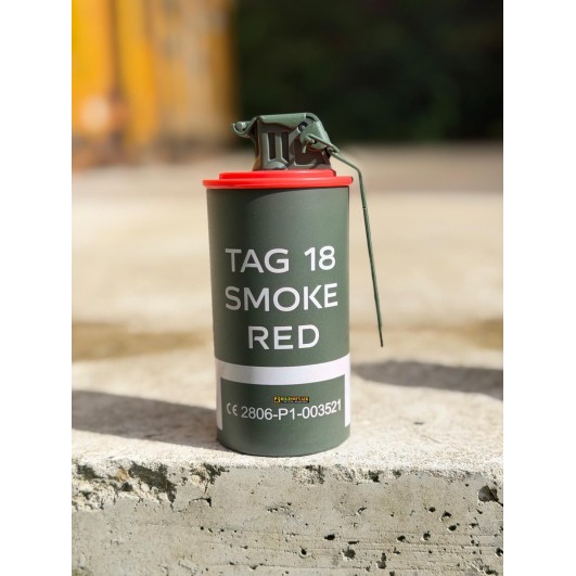TAGinn TAG-18 Red Smoke Grenade | Airsoft