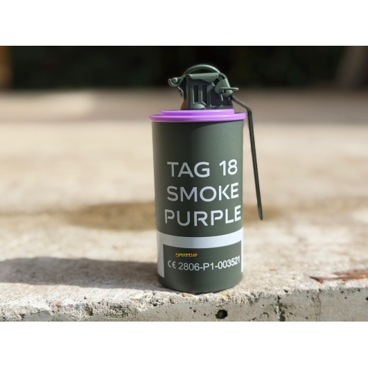 TAGinn TAG-18 Purple Smoke Grenade | Airsoft