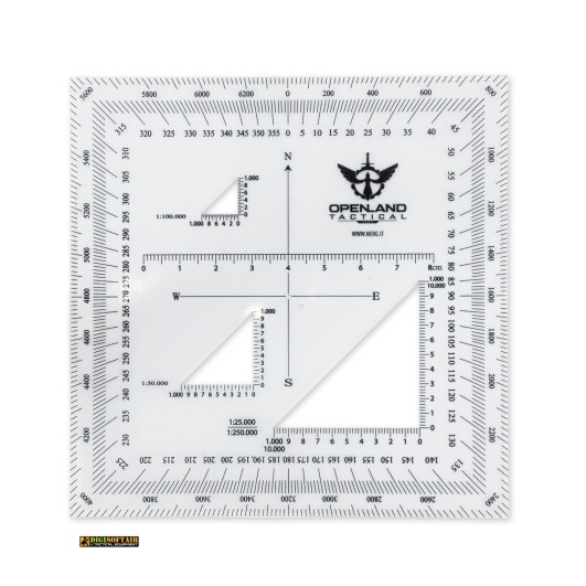 Openland Tactical Coordinate Scale 120x120 mm MGRS/UTM