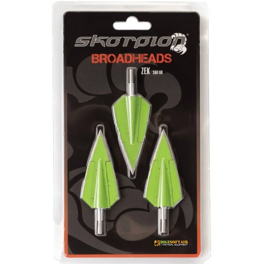 Skorpion Zek 160gr 2-Blade Broadheads 3 Pack