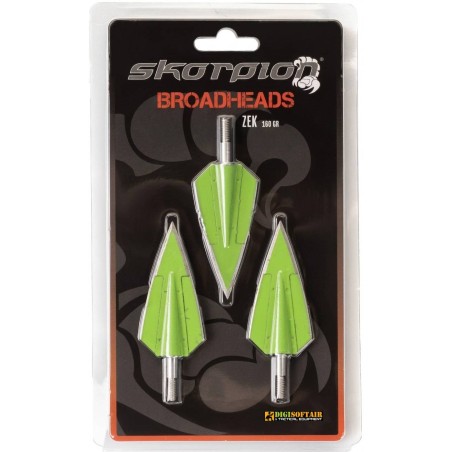 Skorpion Zek 160gr 2-Blade Broadheads 3 Pack