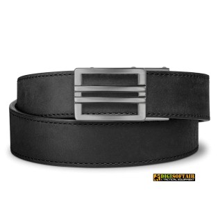 Kore Essentials X1 Gunmetal buckle Black Buffalo Leather Gun Belt