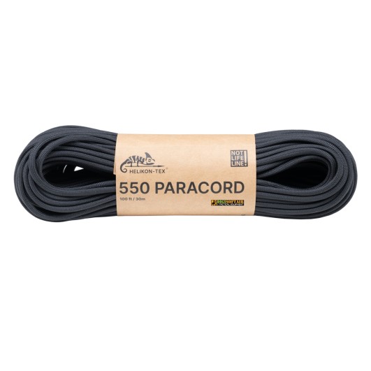 Helikon-Tex 550 Paracord 100ft Black Cord