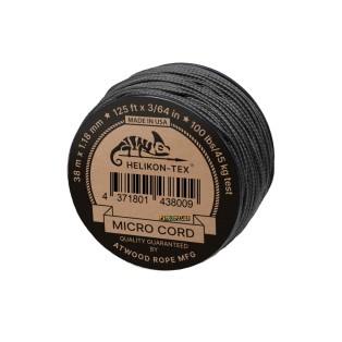 Micro Cord Helikon-Tex 38m | Cordino Tattico 1,18mm Nera