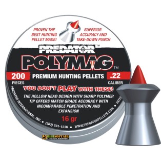 JSB Predator Polymag .22 / 5.5 mm | Airgun Pellets 200-Count