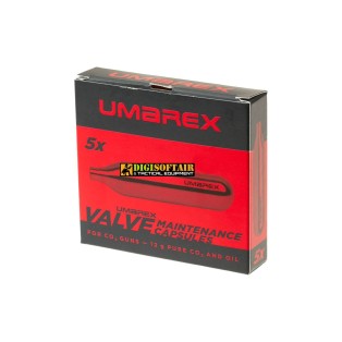 Umarex 12g CO2 Valve Maintenance Capsules 5-Pack | 4.1683-2 2