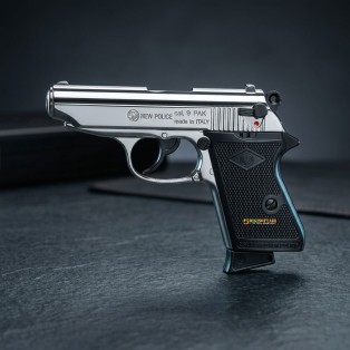 Buy Bruni Blank guns New Police 8mm nikel