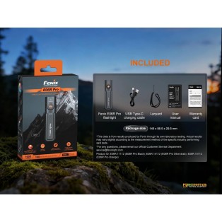 Fenix E06R Pro Keychain Light 1600 Lumens Black | Fenix 2