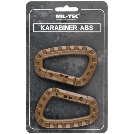 Mil-Tec Tactical Carabiners Pair Coyote | Mil-Tec