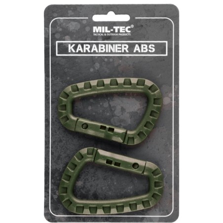 Mil-Tec Tactical Carabiners Pair Olive | Mil-Tec