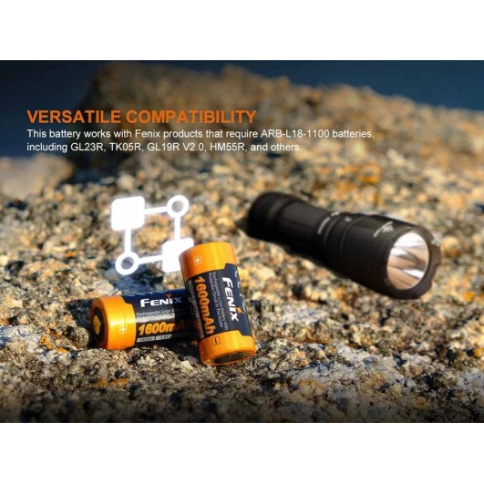 Fenix ARB-L18 1600mAh 18350 Rechargeable Battery | Fenix