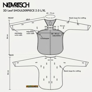 Novritsch 3D Ghillie Shoulder Piece Amber Gen2 2
