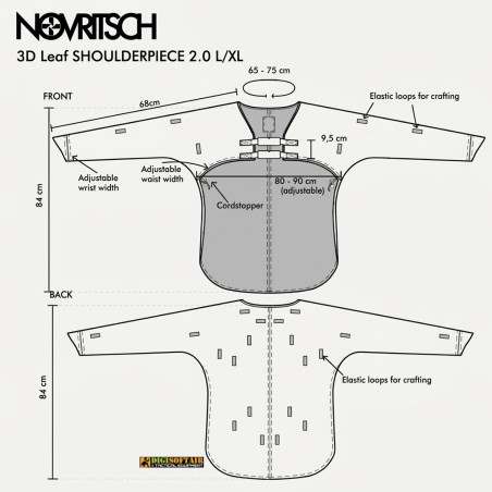 Novritsch 3D Ghillie Shoulder Piece Amber Gen2