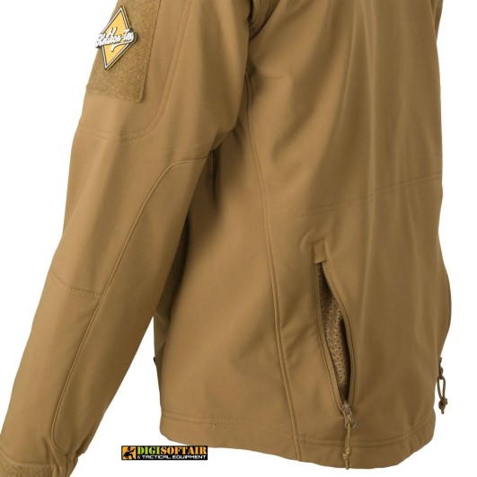 Buy Gunfighter Jacket Shark Skin Windblocker Coyote brown Helikon Tex