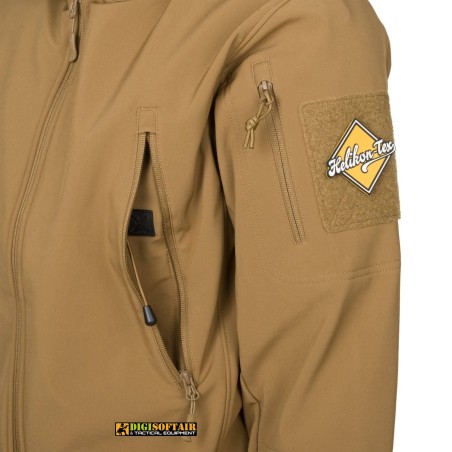 Buy Gunfighter Jacket Shark Skin Windblocker Coyote brown Helikon Tex
