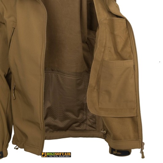 Buy Gunfighter Jacket Shark Skin Windblocker Coyote brown Helikon Tex