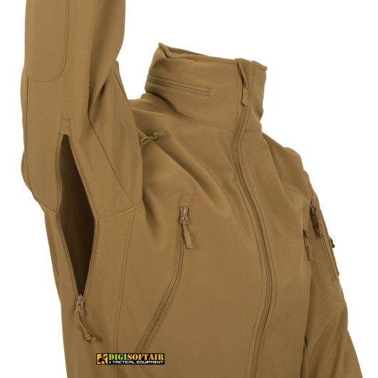 Buy Gunfighter Jacket Shark Skin Windblocker Coyote brown Helikon Tex