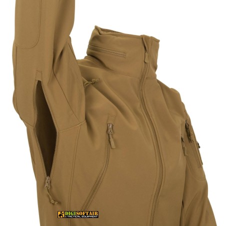Buy Gunfighter Jacket Shark Skin Windblocker Coyote brown Helikon Tex