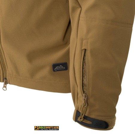 Buy Gunfighter Jacket Shark Skin Windblocker Coyote brown Helikon Tex