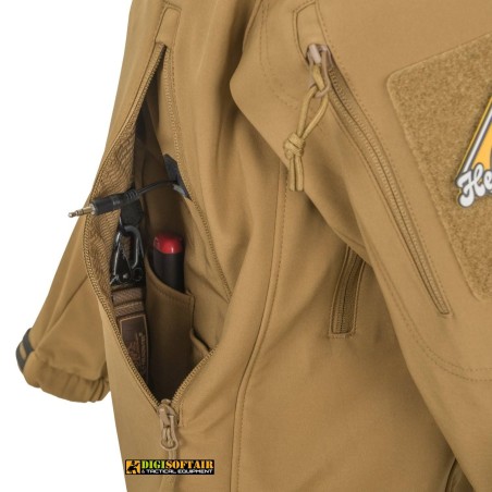 Buy Gunfighter Jacket Shark Skin Windblocker Coyote brown Helikon Tex