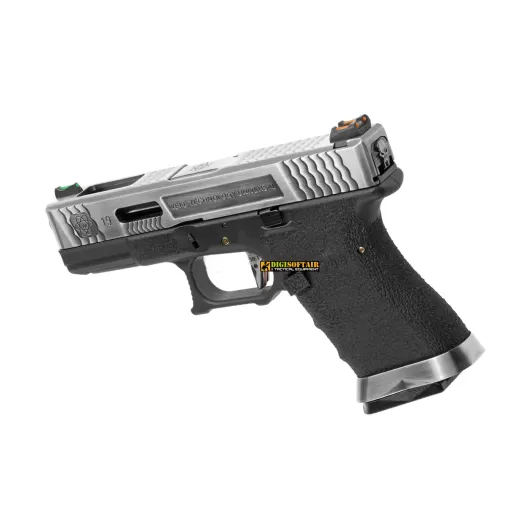 WE G-Force 19 SV Silver Barrel Metal Version GBB