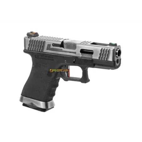WE G-Force 19 SV Silver Barrel Metal Version GBB WE G-Force 19 SV Silver Barrel Metal Version GBB