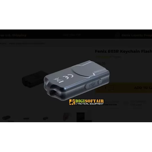 Fenix E03R Keychain Flashlight 260 lumen