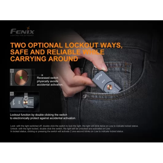 Fenix E03R Keychain Flashlight 260 lumen