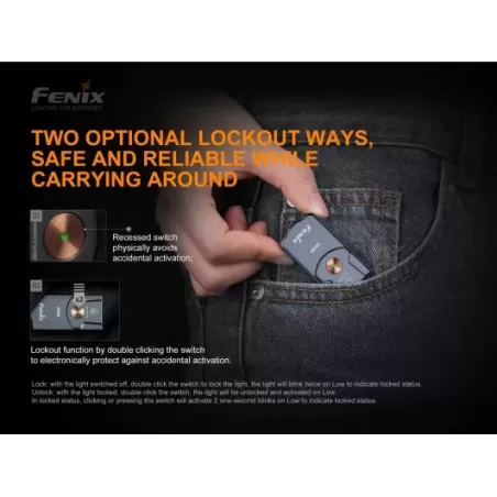 Fenix E03R Keychain Flashlight 260 lumen