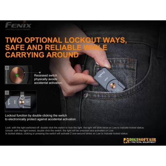 Fenix E03R Keychain Flashlight 260 lumen