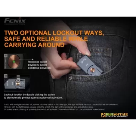 Fenix E03R Keychain Flashlight 260 lumen