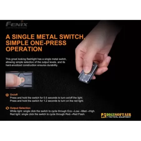 Fenix E03R Keychain Flashlight 260 lumen