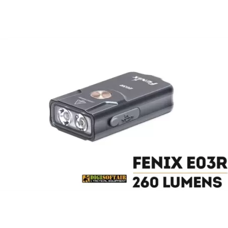 Fenix E03R Torcia portachiavi da 260 lumen