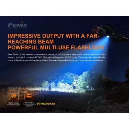 Fenix LR35 torcia da 10000 lumen compatta
