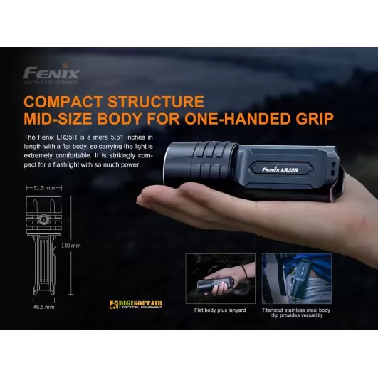 Fenix flashlight LR35 10000 lumen