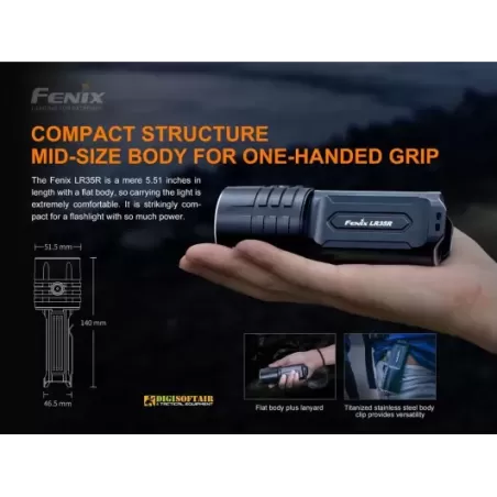 Fenix LR35 torcia da 10000 lumen compatta