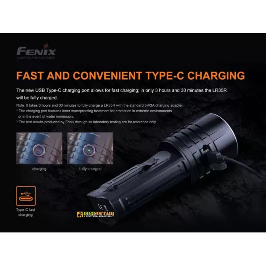Fenix LR35 torcia da 10000 lumen compatta