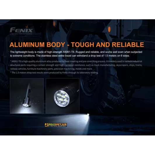 Fenix flashlight LR35 10000 lumen