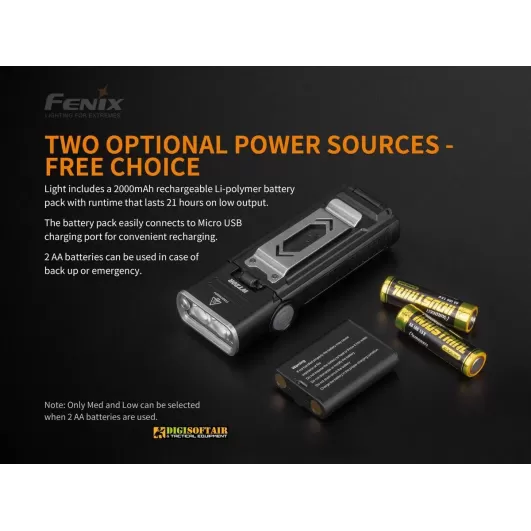 Fenix WT20R multifunctional flashlight 400 lumen