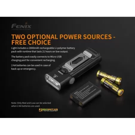 Fenix WT20R multifunctional flashlight 400 lumen