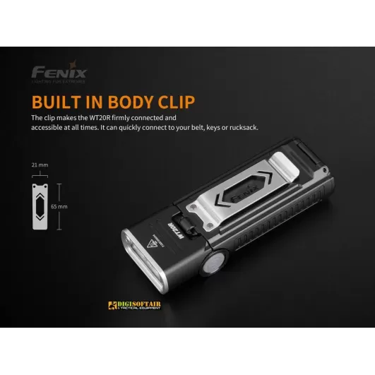 Fenix WT20R multifunctional flashlight 400 lumen
