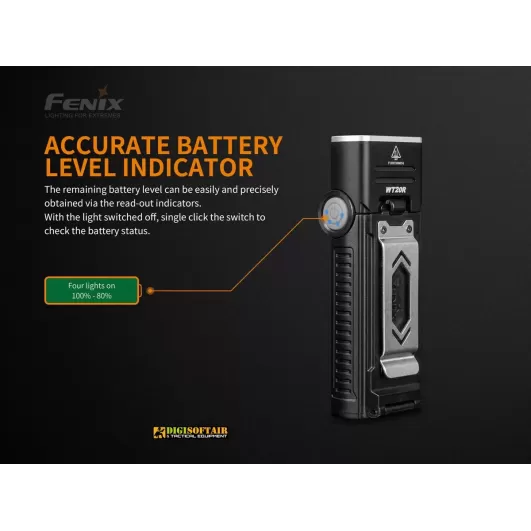 Fenix WT20R multifunctional flashlight 400 lumen