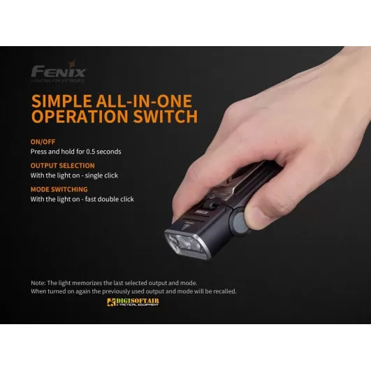 Fenix WT20R multifunctional flashlight 400 lumen