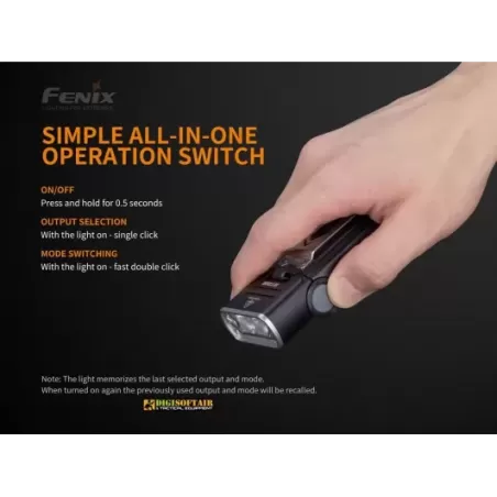 Fenix WT20R multifunctional flashlight 400 lumen