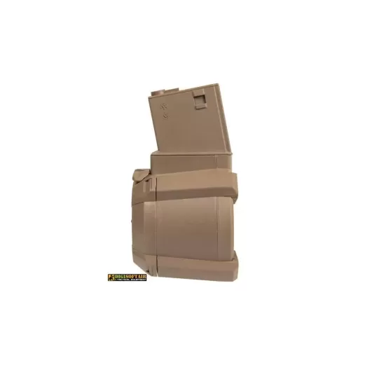 Tornado caricatore elettrico tan M4 Drum 1200 bb