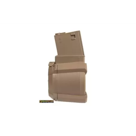 Tornado caricatore elettrico tan M4 Drum 1200 bb