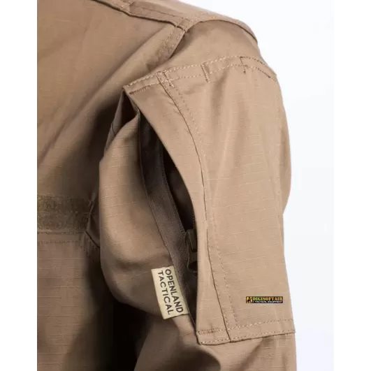 OPENLAND Shirt long sleeve Coyote Tan