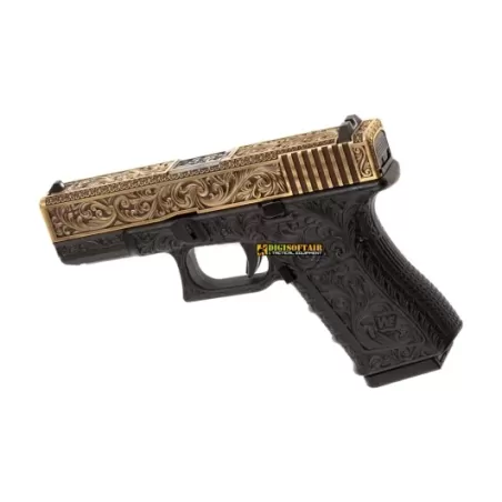 WE19 ETCHED IVORY METAL VERSION GBB WE GAS BLOWBACK PISTOL WE19 ETCHED IVORY METAL VERSION GBB WE GAS BLOWBACK PISTOL