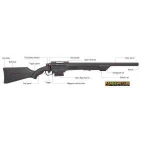 AAC T11 Bolt Action Sniper Rifle Action Army